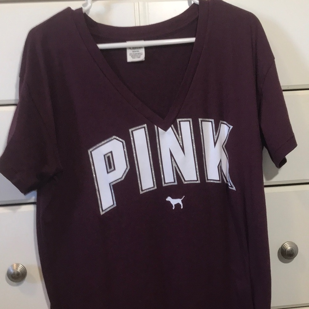 Maroon Short-Sleeve Tee By PINK